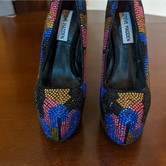 Steve Madden Shoes | Steve Madden Dyvinal Platform Jeweled Pumps 5.5 - Picture 5 of 10